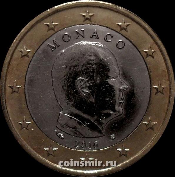 1 евро 2016 Монако. Альберт II.