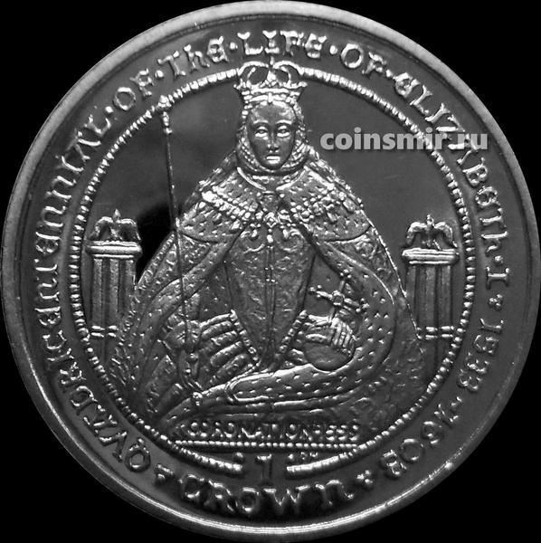 1 крона 2003 Гибралтар. Коронация. Жизнь Елизаветы I.