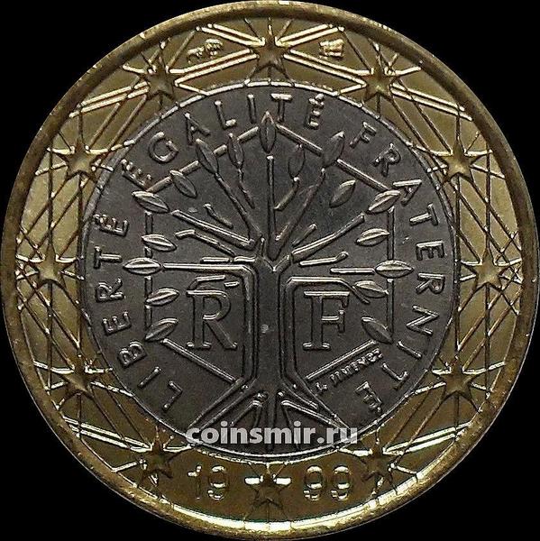1 евро 1999 Франция. UNC