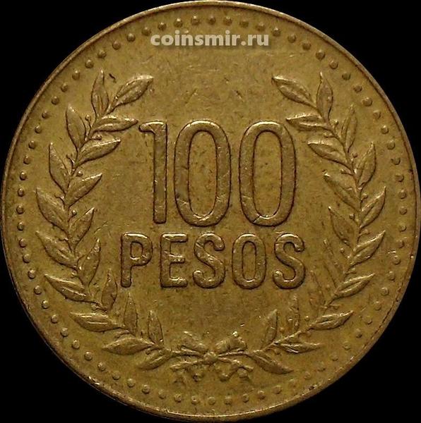 100 песо 2007 Колумбия.