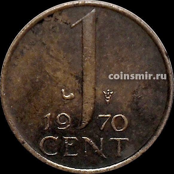1 цент 1970 Нидерланды. Петух.