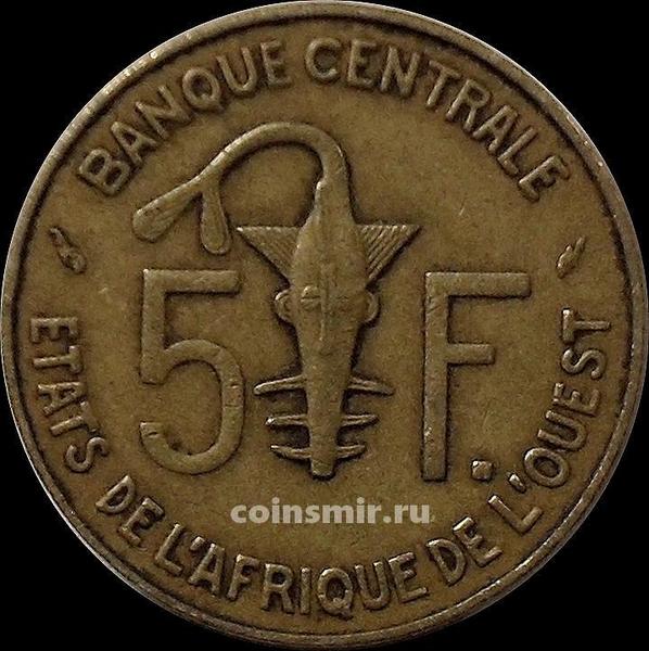 5 франков 1978 КФА BCEAO (Западная Африка).