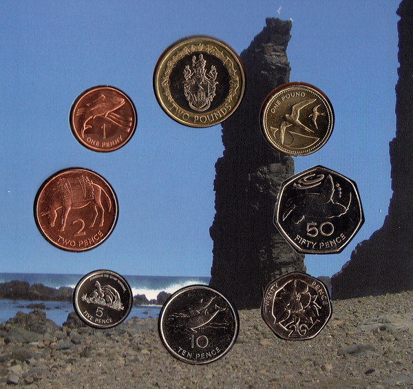 Набор из 8 монет 2003 острова Святой Елены и Вознесения.