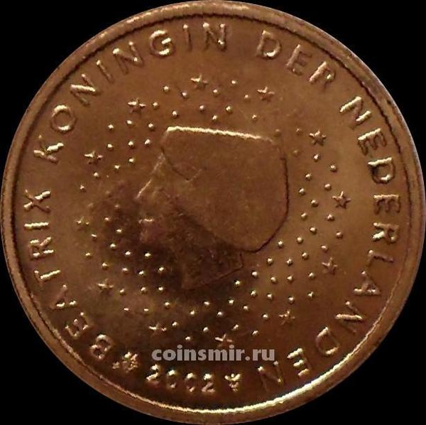 2 евроцента 2002 Нидерланды. Беатрикс.