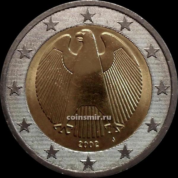 2 евро 2002 J Германия. Орёл.