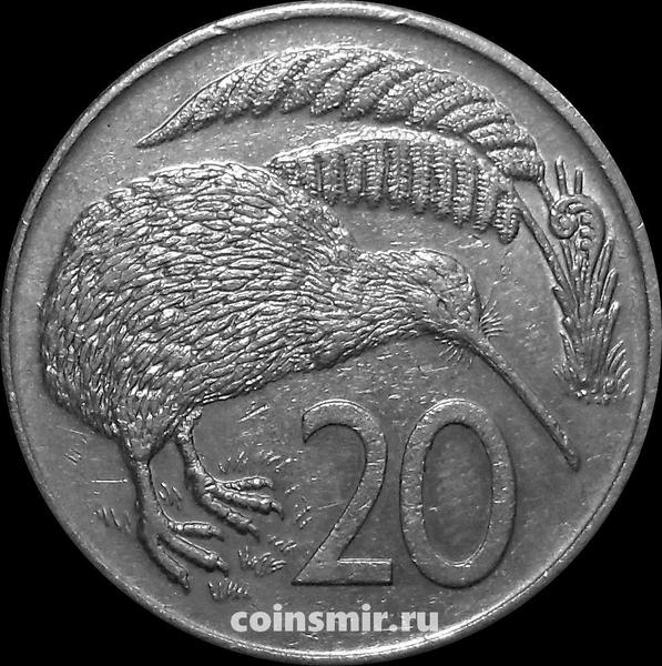 20 центов 1985 Новая Зеландия. Птица Киви. VF.