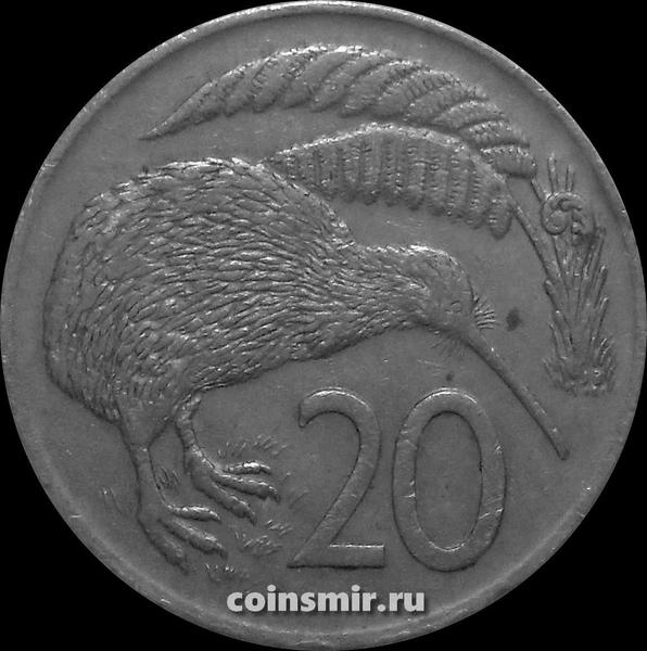 20 центов 1974 Новая Зеландия. Птица Киви. VF