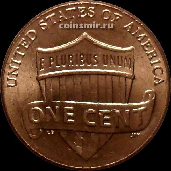 1 цент 2016 D США. Щит.