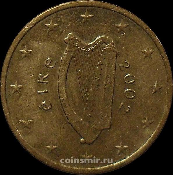 10 евроцентов 2002 Ирландия. Кельтская арфа. VF