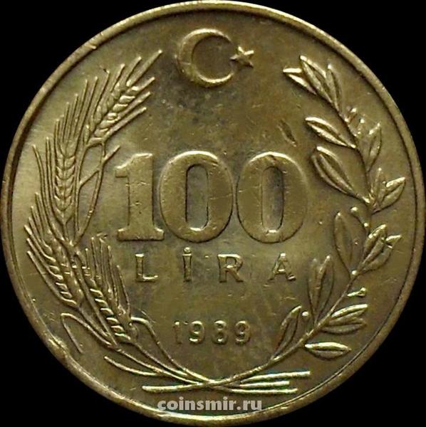 100 лир 1989 Турция.