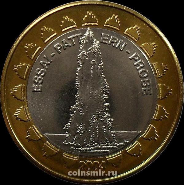 1 евро 2004 Исландия. Гейзер. Европроба.