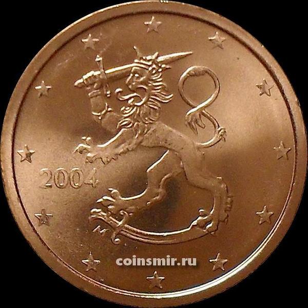 2 евроцента 2004 М Финляндия.