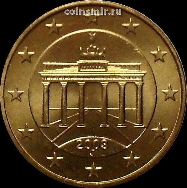10 евроцентов 2003 J Германия. Бранденбургские ворота.