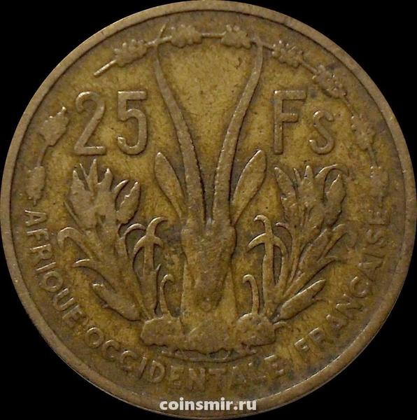 25 франков 1956  Французская Западная Африка.